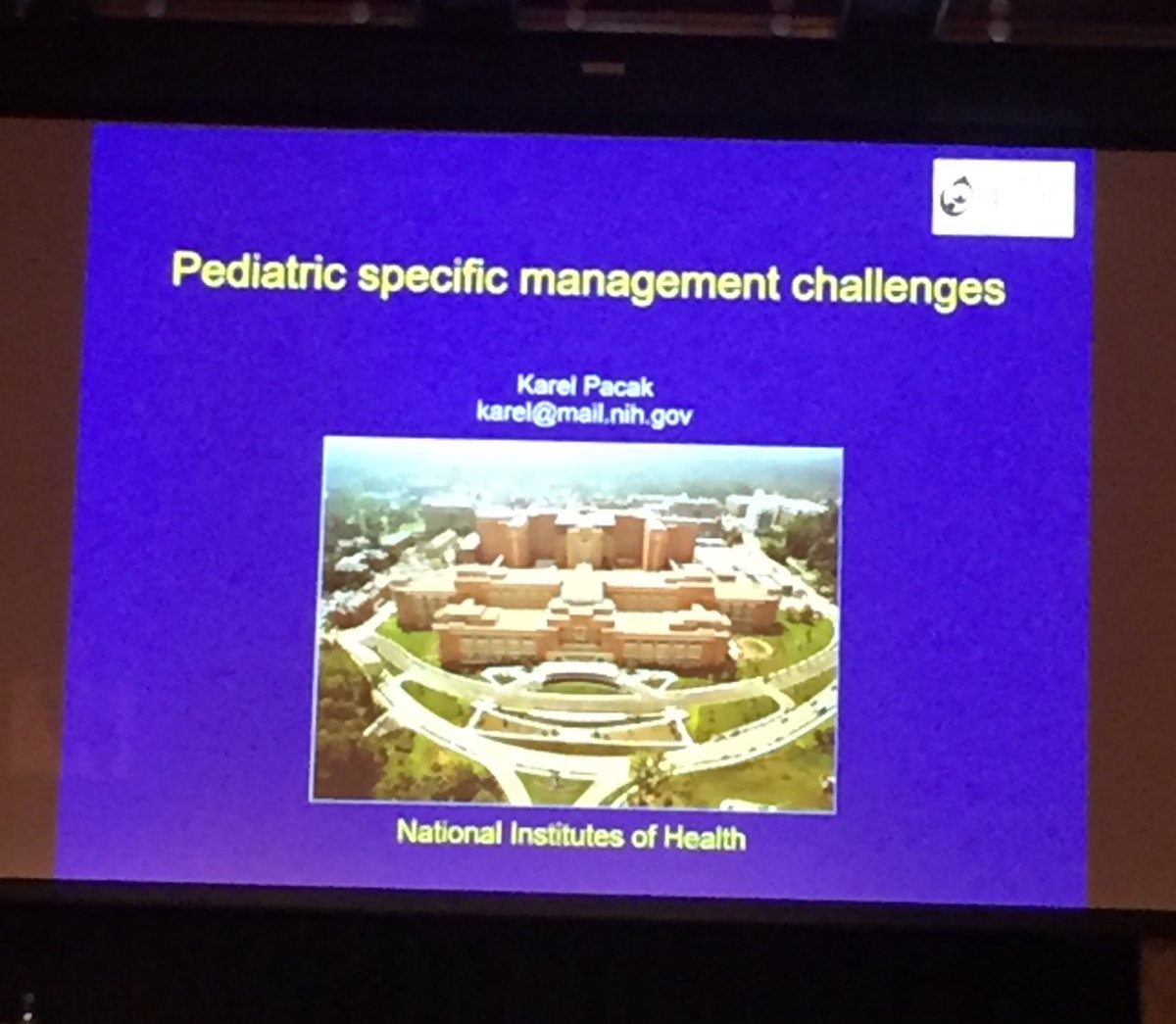 NECancerAus's tweet photo. Dr Karel Pacak @NIH speaks on 'Paediatric specific management challenges' #PPGL #ISP2017 https://t.co/VRE0FS9thA