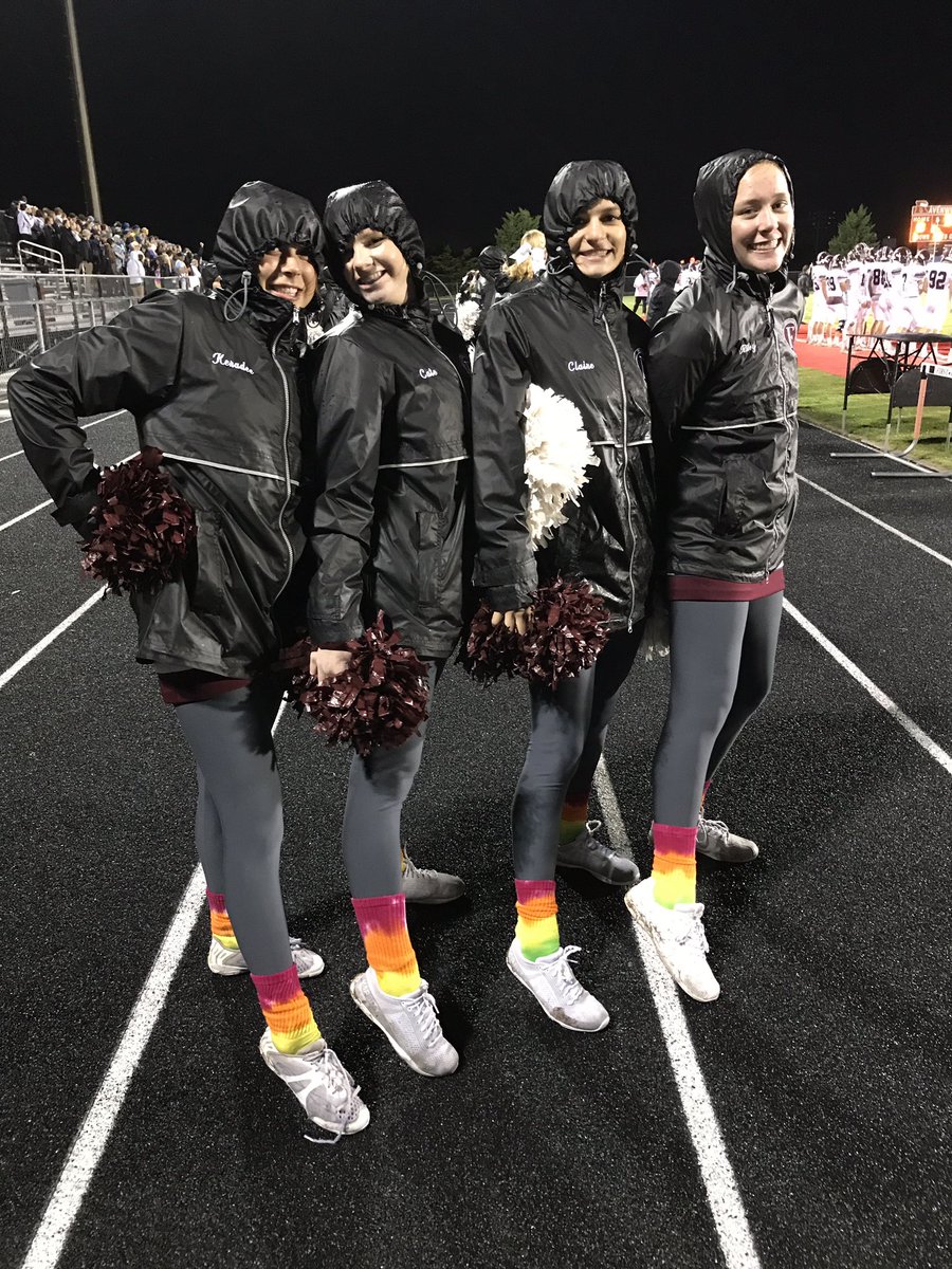 wcsFHSrb's tweet photo. @wcsFHScheer repping their tie dye for tonight's game. Let's go Rebels! @wcsFHS https://t.co/dQvNwrMeDJ