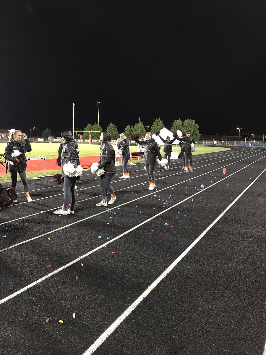 wcsFHSrb's tweet photo. @wcsFHScheer repping their tie dye for tonight's game. Let's go Rebels! @wcsFHS https://t.co/dQvNwrMeDJ