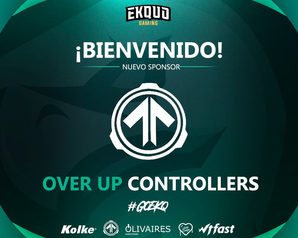ekquogaming's tweet photo. #Sponsor
🎊BIENVENIDO @OverUp_Gaming 🎮 🎉
Muy contentos de anunciar este nuevo patrocinador que se suma a nosotros✊ 💪

#GoEKQ 🦅 #GoOverUp 🎮 https://t.co/RUAVVRPHZJ