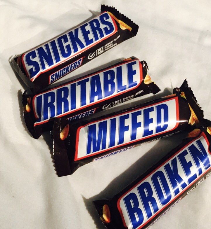 Learningtype1's tweet image. Cause obviously I had to buy these as a hypo treatment. Telling them how i feel @SNICKERS