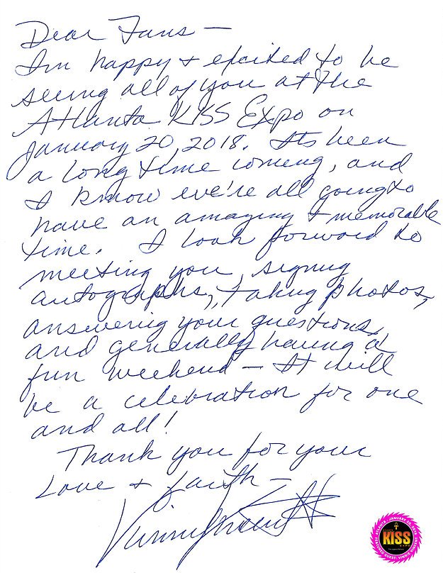 A Very Special Message From Vinnie Vincent lakissexpo.com