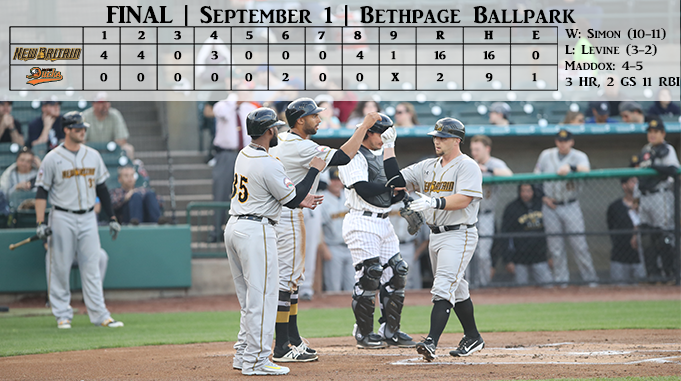 NewBritainBees's tweet image. Maddox makes @AtlanticLg history with 2 grand slams and 11 RBI as Bees blast the @LIDucks 16-2 nbbees.com/team/news/?art…