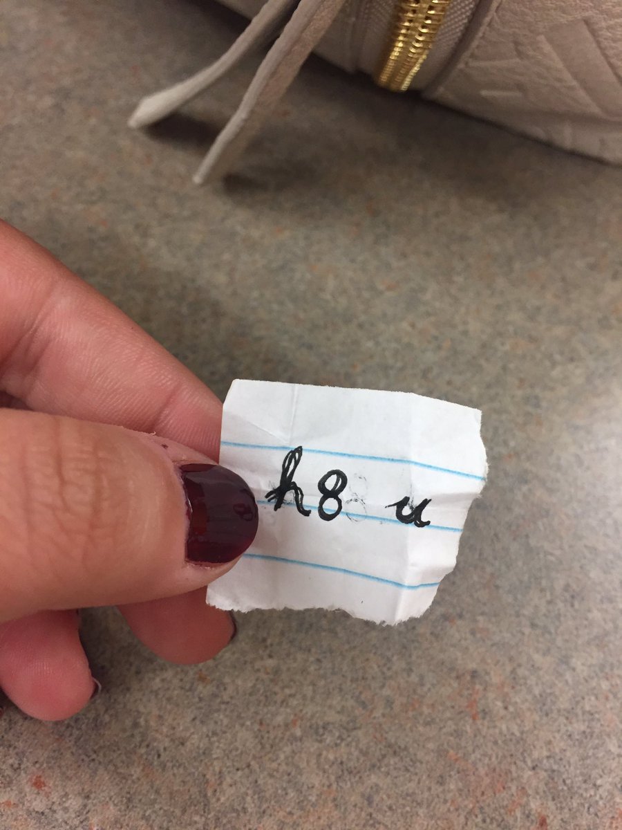 Receiving loving notes from <a href="/lilymeiss/">Lily</a> in the middle of class is my favorite.
