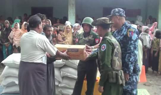 Hello friends , Myanmar Army supported foods,goods supplements to bengali who are willingly to grab peace because they are not terrorists