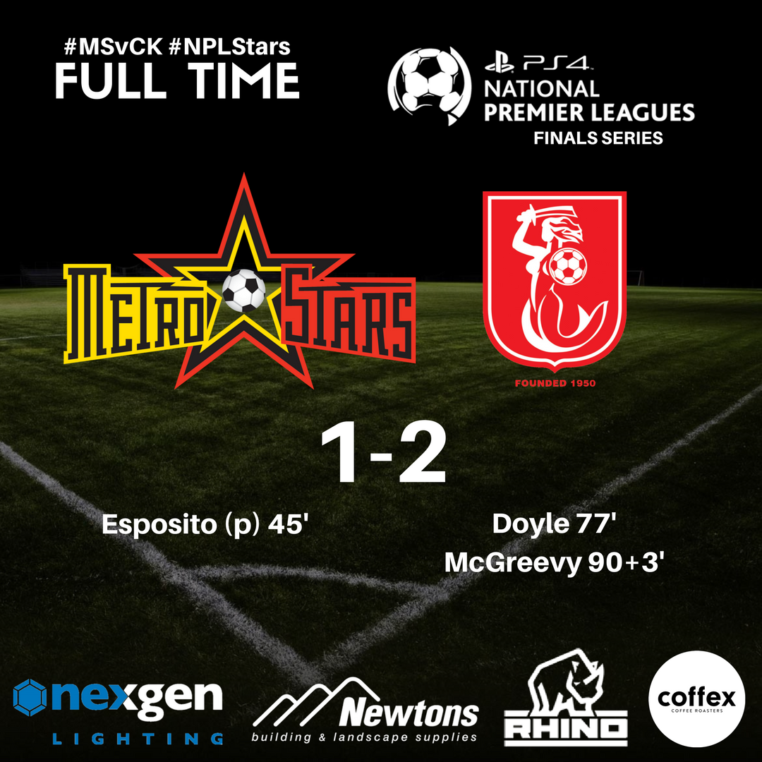 NE_MetroStars's tweet photo. FULL TIME 
#MSvCK #NPLStars #PS4NPL #NPLSA https://t.co/iGb22hvp0A