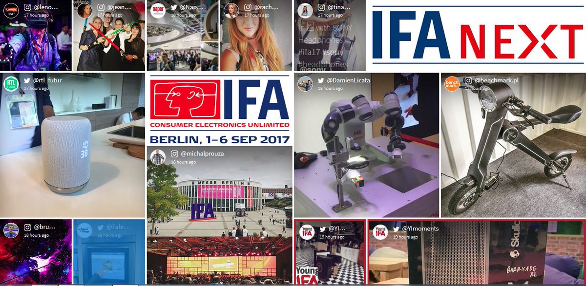 IFA_Berlin's tweet photo. Check out our IFA 2017 Media Wall: https://t.co/SC5es1KR94 thanks @Mevango1 https://t.co/oIdJnhw5bM