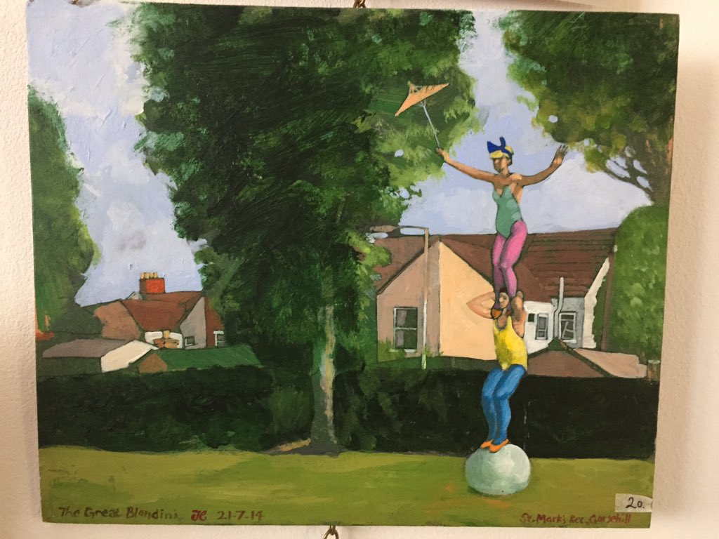 kasmaty's tweet photo. @Anjelica1956 They are now in the park in Gorse Hill, St.Marks. Tim included #theblondinis in his #100ViewsofSwindon https://t.co/b0cblWlsW9
