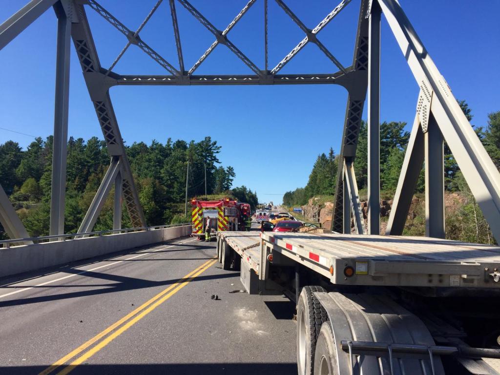 CTVNewsNorthern's tweet photo. UPDATE: OPP say HWY 69 south of Sudbury at the French River bridge is now OPEN to traffic following a closure due to a fatal collision. https://t.co/AafZL1LeCP