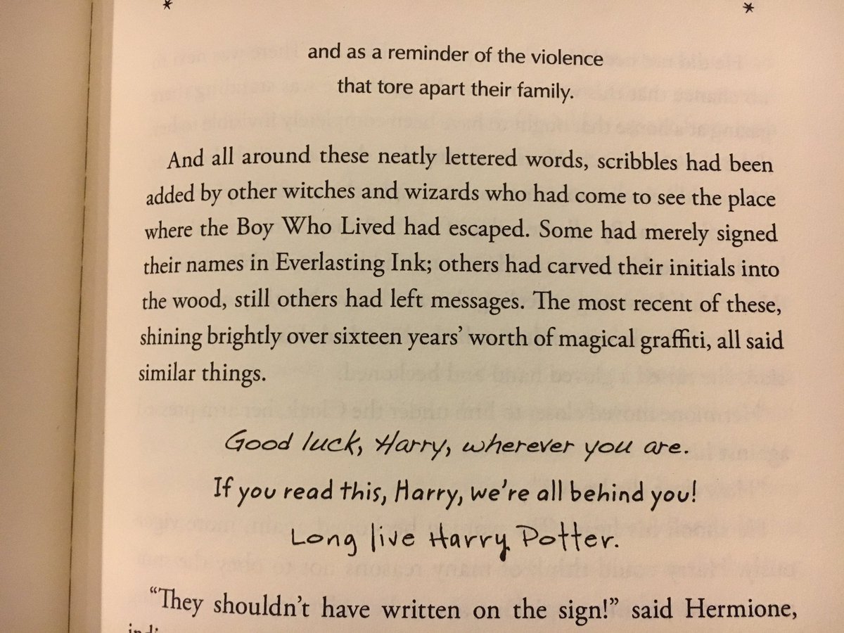 dreamupreality's tweet photo. "Long live Harry Potter." #DeathlyHallows #WWBookClub #HPReadathon2017 https://t.co/kcuhcVHsxI