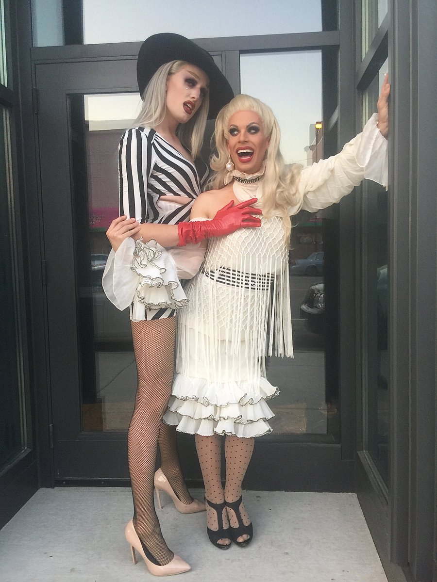 MAXcollective's tweet photo. lesbian wedding/ hamburglar cosplay was supposed to be #tbt but my punctuality is also a starlet on the rise @katya_zamo https://t.co/SqQXUYRSno