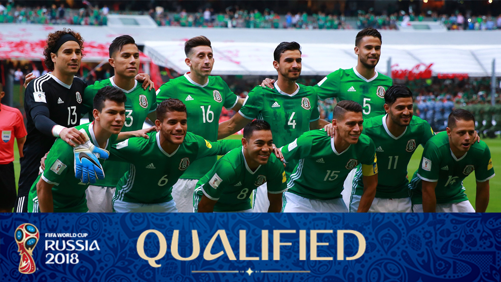 FIFAWorldCup's tweet photo. CONGRATULATIONS!!!👏
🇲🇽Mexico join🇧🇷Brazil, 🇮🇷Iran, 🇯🇵Japan, and hosts 🇷🇺Russia in qualifying for next year's #WorldCup! https://t.co/HyYHs1uw8D