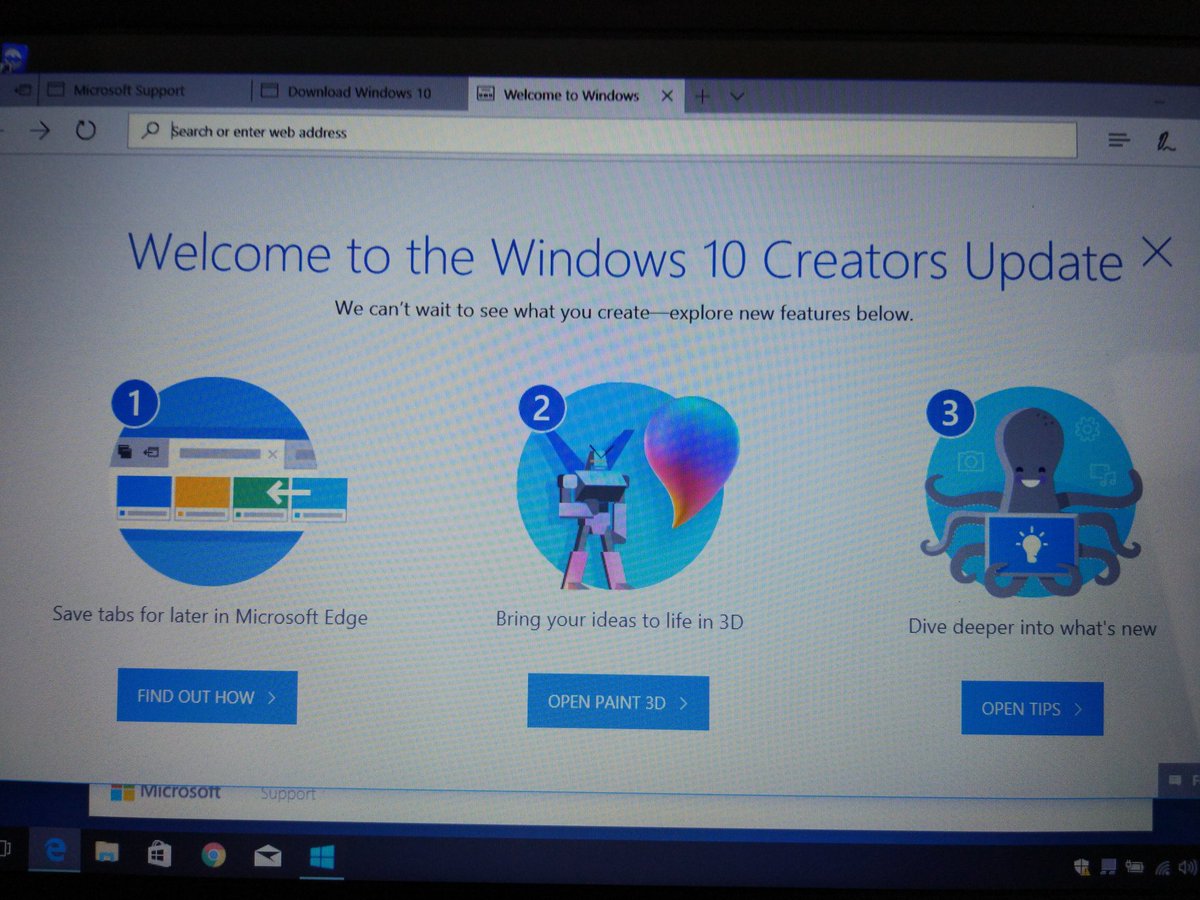 andrewigor's tweet image. setelah 2 hari 2 malam akhir nya #win10 #creatorupdate