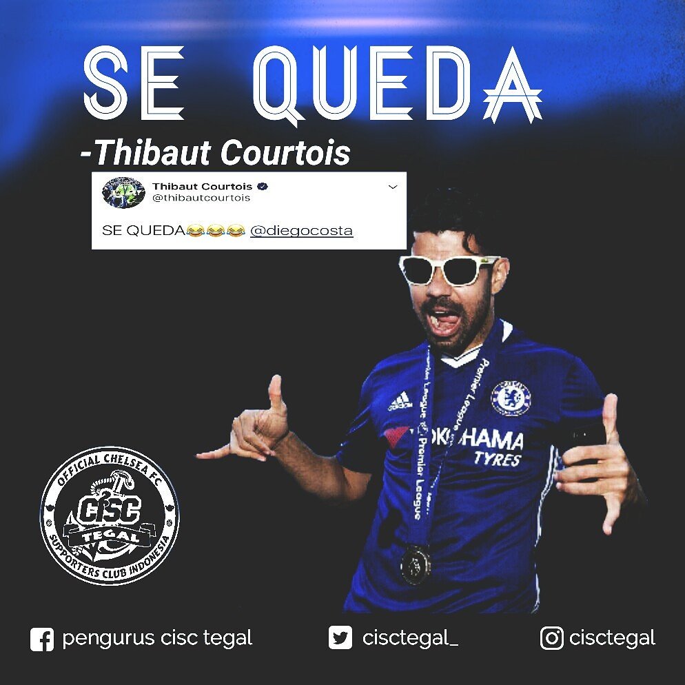 CISCtegal_'s tweet photo. Chelsea daftarkan Diego Costa masuk dalam squad berlaga di Premier League.

#PremanSTMIsBack
#ThisIsCISC 
#CISCtegal https://t.co/dku6tIYdOZ