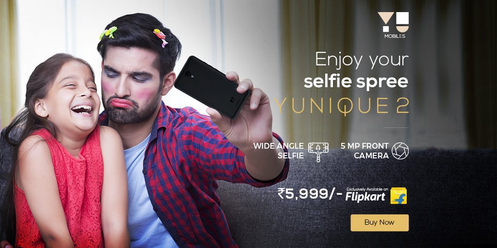 YUplaygod's tweet photo. Huddle
in for selfies anywhere, anytime with #Yunique2’s wide angle selfie
mode. Buy now on @Flipkart : https://t.co/Xp9oshCDLF https://t.co/bdaFY0GYUf