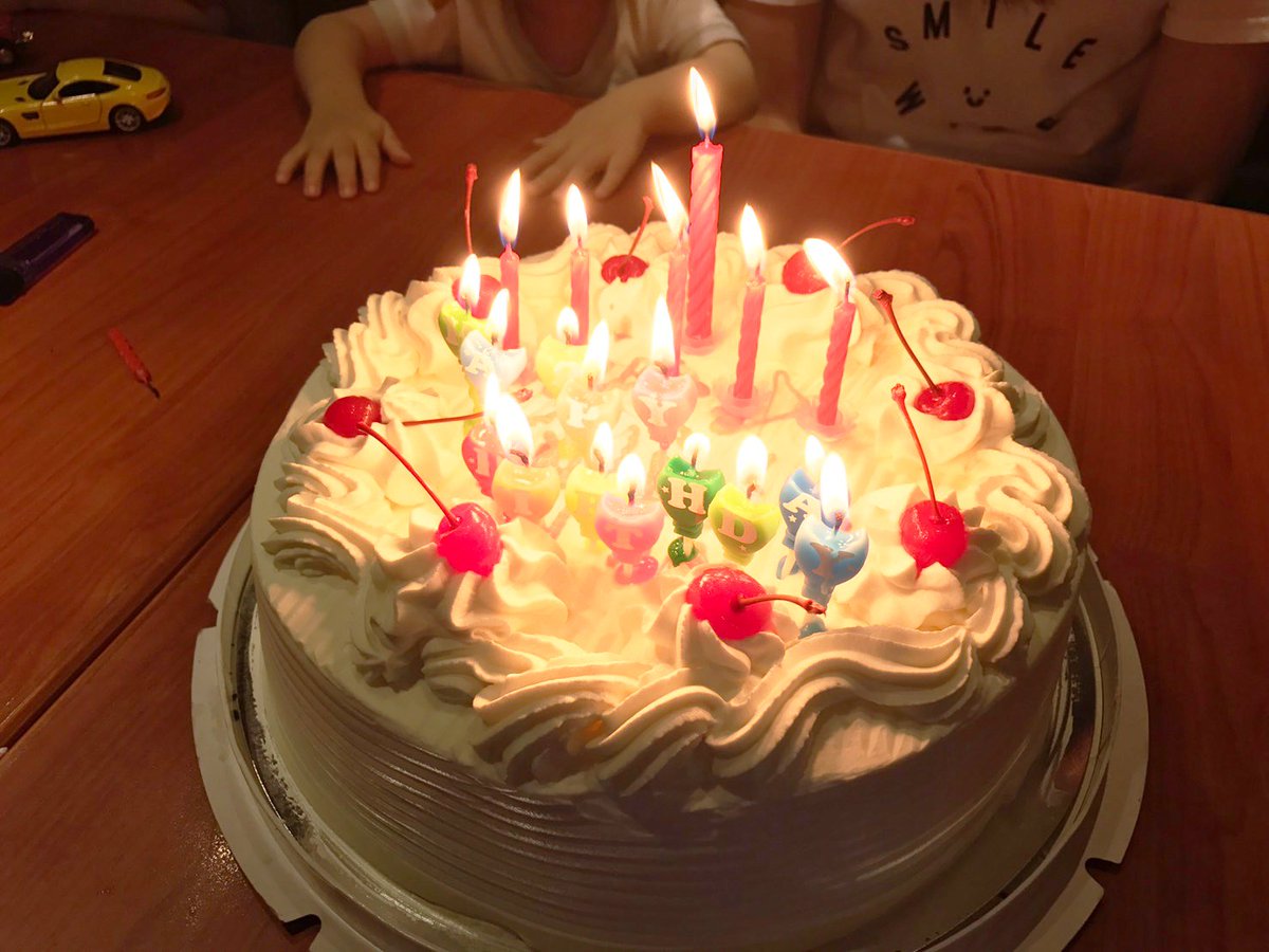 The kid complained that there are too many candles! Let’s just light 1 next year.