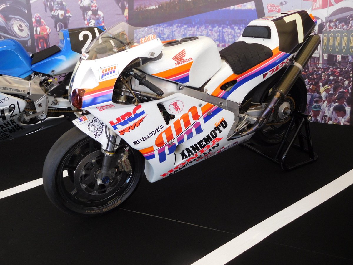 1993 ＃7 HONDA RVF750 am/pm Kanemoto Honda Racing team エディ
