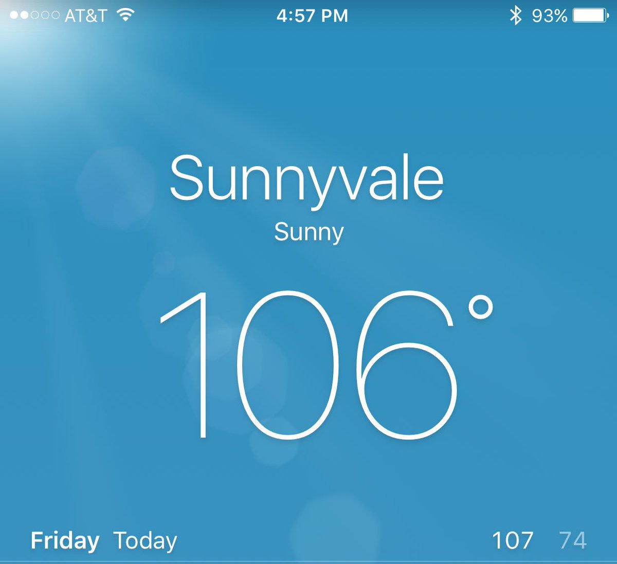 jacobrod's tweet image. In other news...Sunnyvale felt like Bakersfield today. #NotAGoodThing 😬