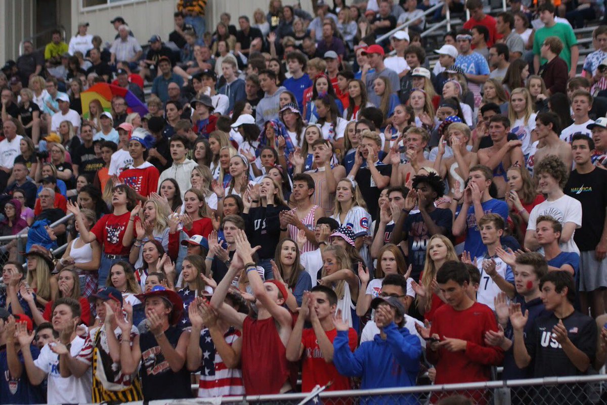 Great student section showing tonight in the opening game of 2017! Big year ahead for the Jungle 😤 <a href="/VKeldridge/">Taylor Eldridge</a>