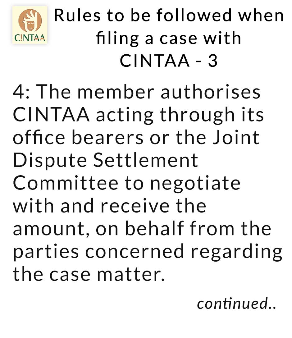 CINTAA_Official (@cintaaofficial) on Twitter photo DO & DONT (IMP) - Rules to be followed when members file a case with@CintaaOfficial #1 <a href="/sushant_says/">सुशांत सिंह sushant singh سشانت سنگھ</a>  <a href="/amitbehl1/">amit behl</a>  <a href="/DJariwalla/">Darshan Jariwalla</a> <a href="/sanjaymbhatia/">Sanjay Bhatia</a> DO & DONT (IMP) - Rules to be followed when members file a case with@CintaaOfficial #1 <a href="/sushant_says/">सुशांत सिंह sushant singh سشانت سنگھ</a>  <a href="/amitbehl1/">amit behl</a>  <a href="/DJariwalla/">Darshan Jariwalla</a> <a href="/sanjaymbhatia/">Sanjay Bhatia</a>
