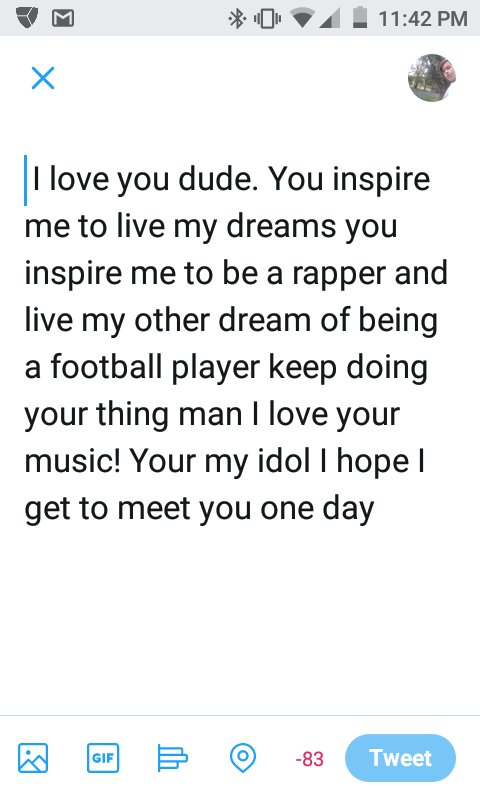 DallasMorenz's tweet photo. @Logic301 I really do love you. Best rapper in the game and I mean that https://t.co/kk8IXa7H81
