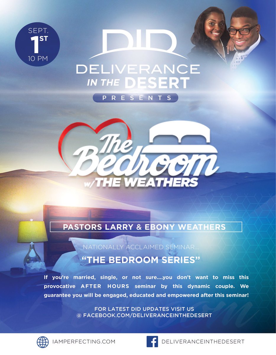 WeAreDID's tweet photo. The Bedroom Series w/ @lweathersii!
Happening NOW! 👀❣️🙏 https://t.co/HIif4bgU2E
