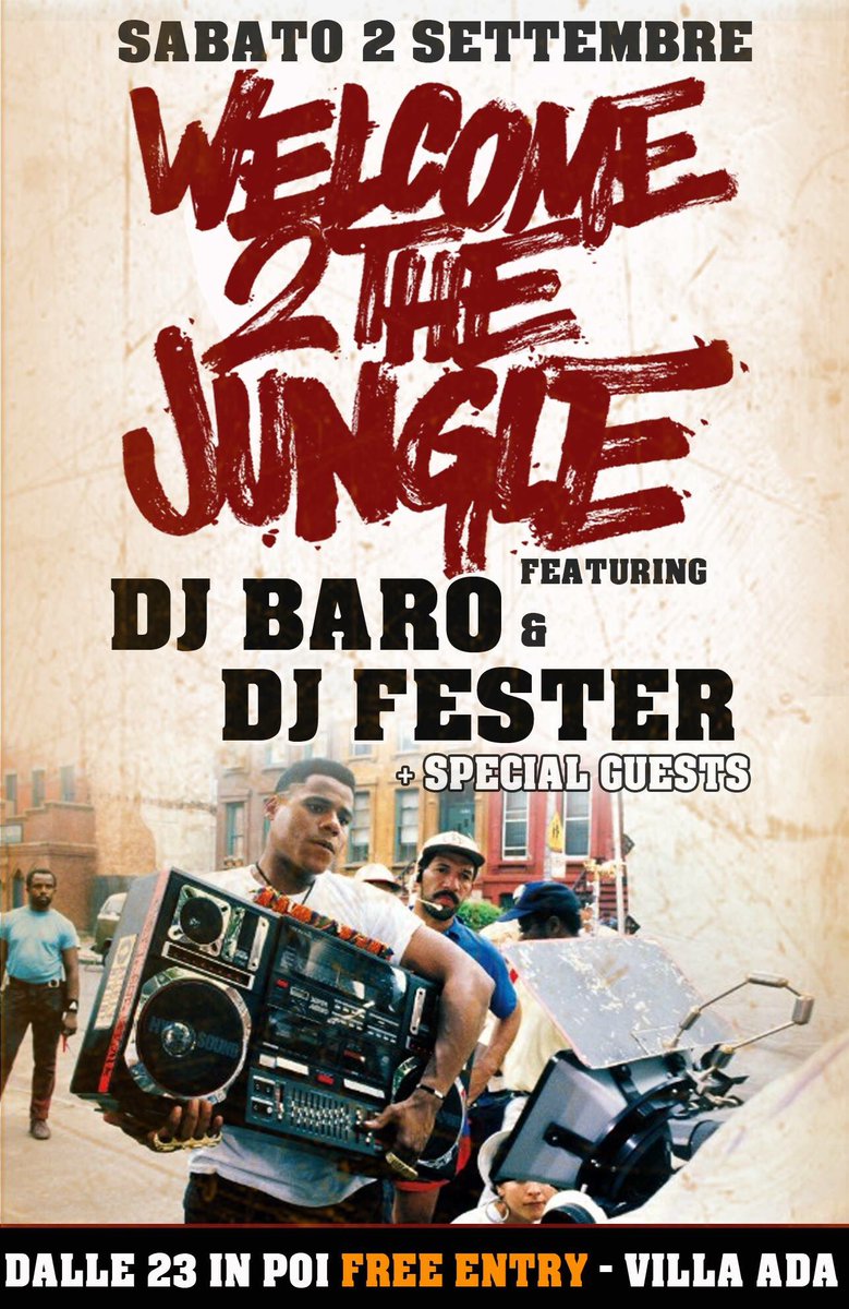 LexieVillanelle's tweet photo. #Roma #VillaAda #Welcome2TheJungle featuring #DjBaro & #DjFester https://t.co/ePzHf82fcc