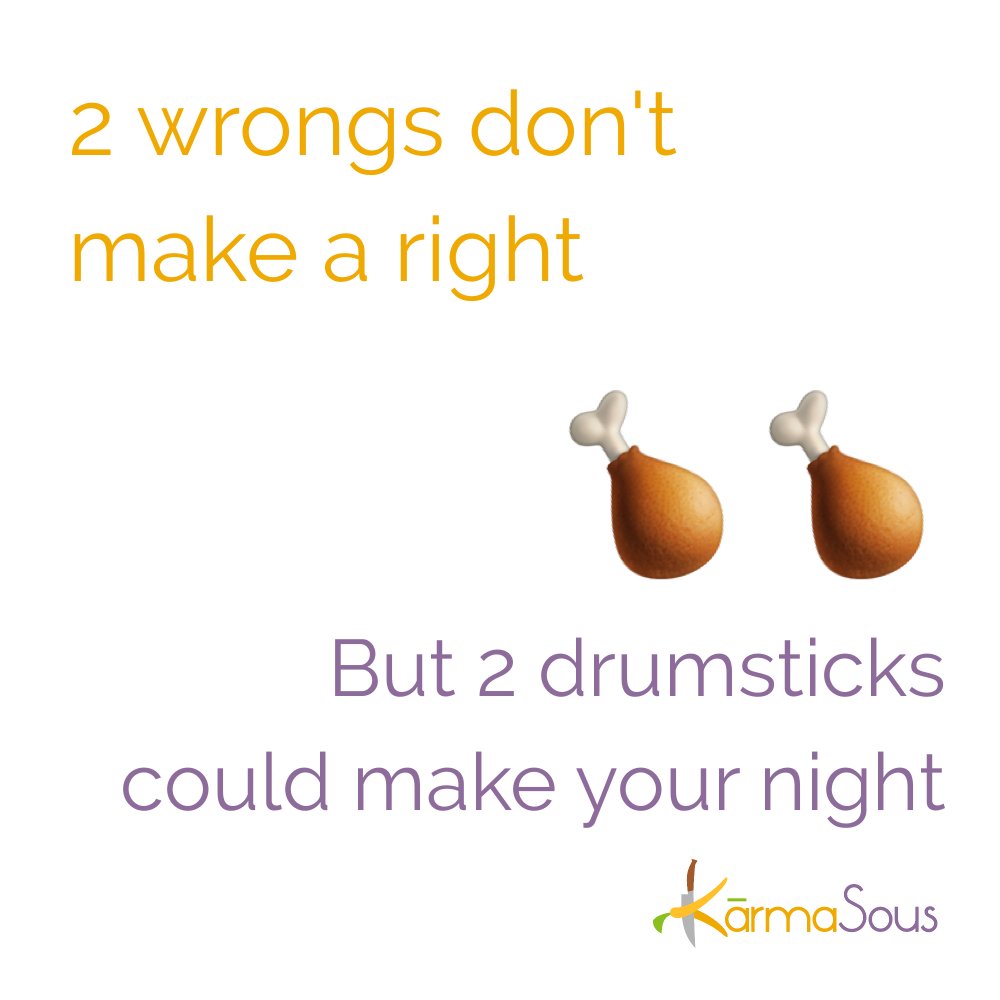 KarmaSous's tweet photo. #drumsticks make the world a better place 😍 #KarmaSous #FoodKarma #MealPrep #MealDelivery #SanFrancisco https://t.co/KB3eXZNF1I