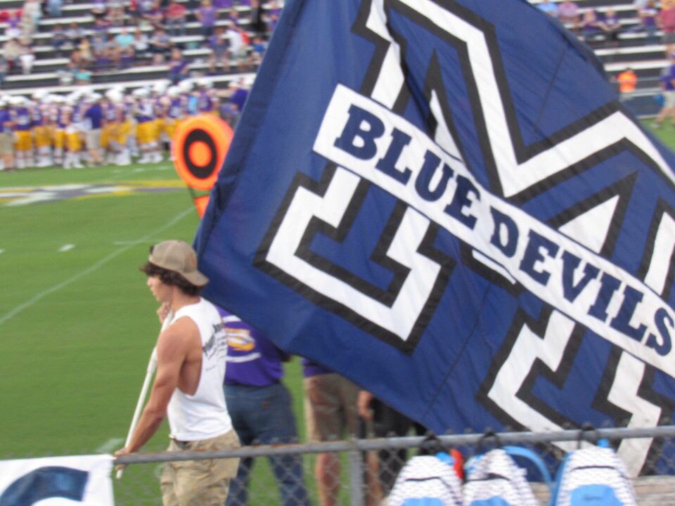 DenMhs's tweet photo. We are so proud of our student section.. best in years. #IBelieve #gata #devilup https://t.co/qVRfmd1pth