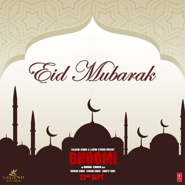 BhoomiTheFilm's tweet photo. May this day bring peace &amp; happiness to you and your loved ones! Team #Bhoomi wishes one and all happy #EidAlAdha https://t.co/gy8UAzL5Iu