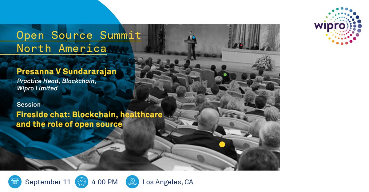Wipro's tweet photo. #OpenSource is revolutionizing the way #EnterprisePlatforms are delivered. Catch us at #OSSummit. https://t.co/0TQK1XCTI1 @andrewolliance https://t.co/aM2zPIevtl