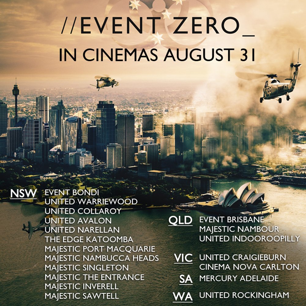 ScreenAustralia's tweet photo. Event Zero is now showing in select cinemas https://t.co/CRlhhUh5ur https://t.co/NQqSOev4Gn
