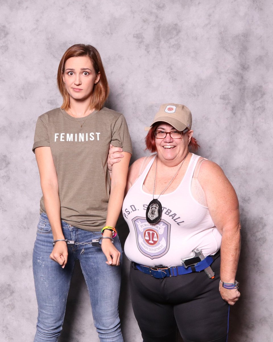 hiccupingwolf's tweet photo. Best picture today. Arrested @KatBarrell oh it perfect @cheetahwaverly @Cheri3031 @EarpSista  @WynonnaEarpPod  @nowhere897 @zeegersc https://t.co/Hk8sBk2Ndu