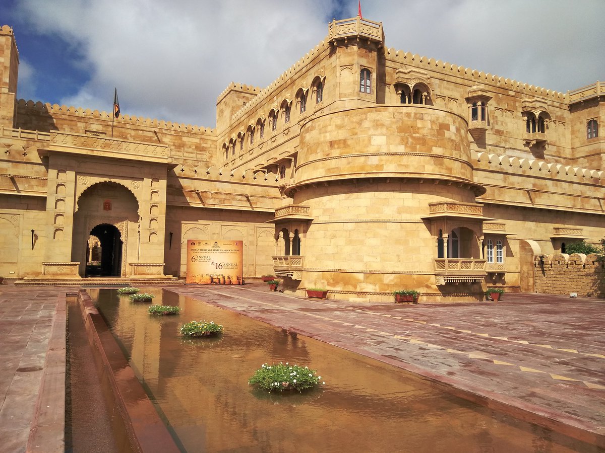 IHHA2017's tweet photo. Day 1: Indian Heritage Hotels Association Convention 2017 commences at Hotel Suryagarh in #Jaisalmer #ihha #heritagehotels #ihhaconvention https://t.co/YoEiXCVbU9