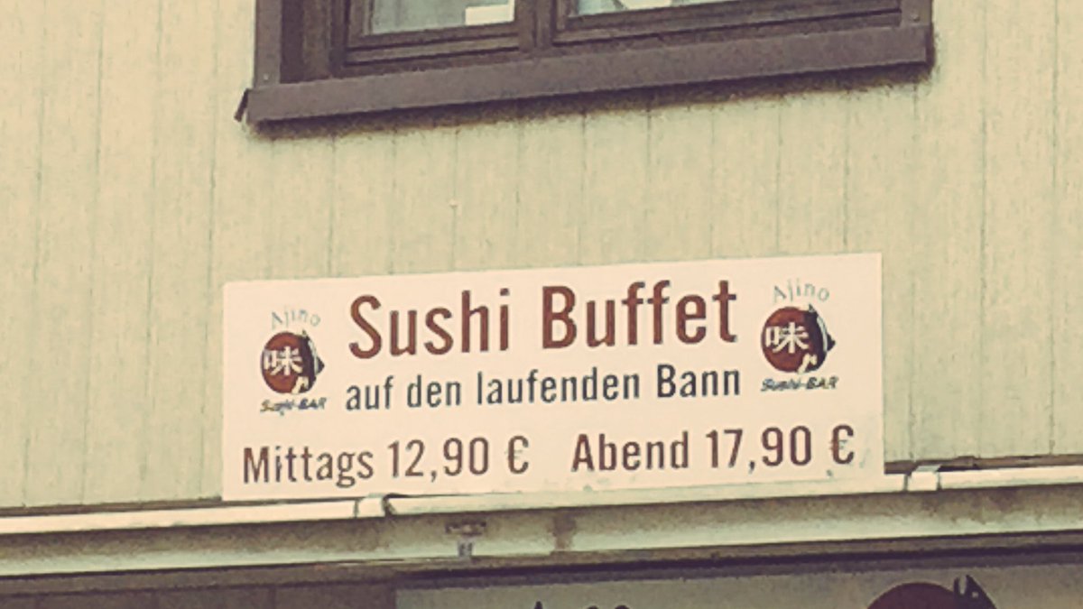 Beckmesserin's tweet photo. Lieblingsstilblüte. #sushi #stilblüte #phonetikfail https://t.co/P6ty8cfdLp