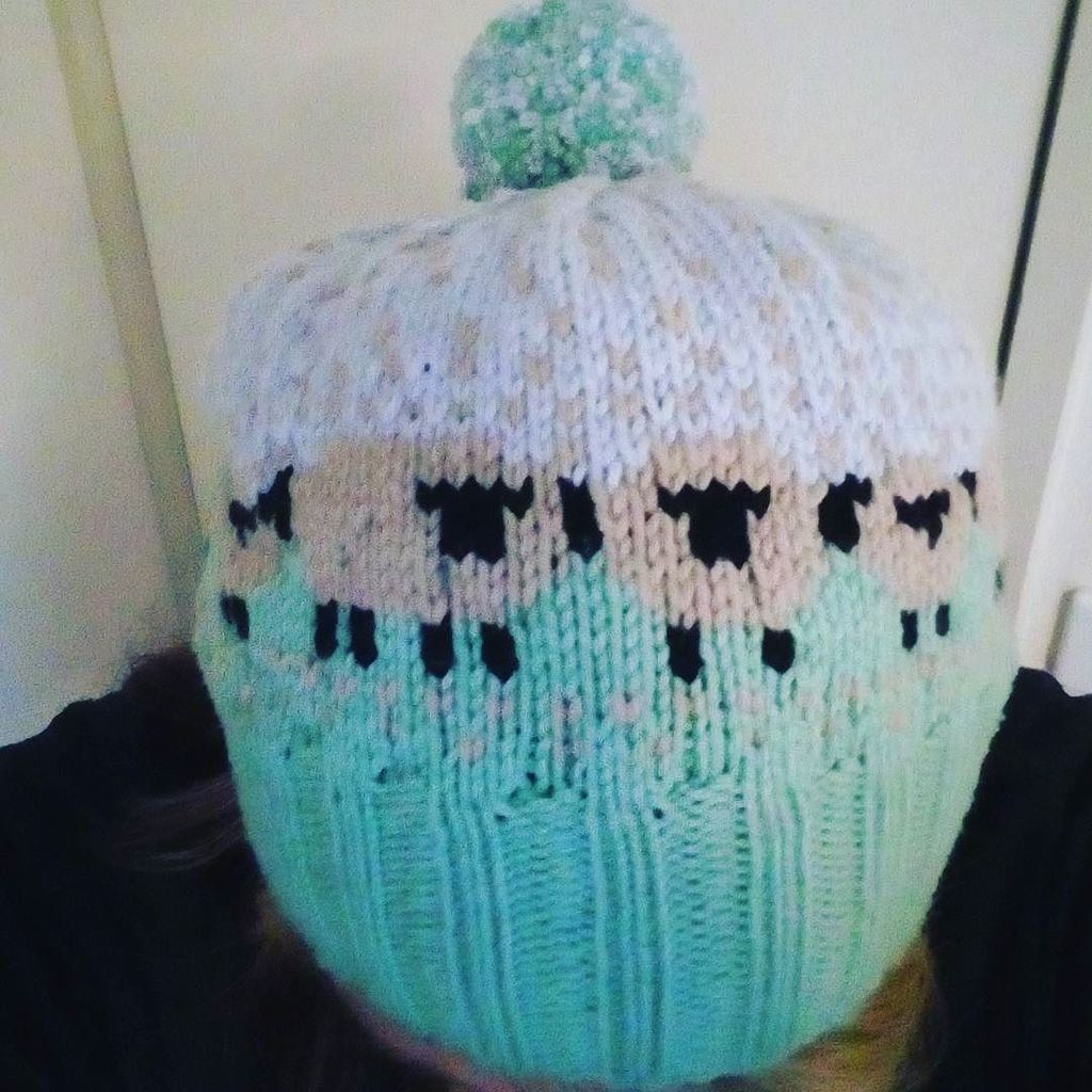 whirlsie's tweet photo. My Baable hat is finished! I'm on a WIP finishing spree! #knitstagram #knittersofinstagram #instaknit #çolorwork #baablehat https://t.co/J91mqLOi0N