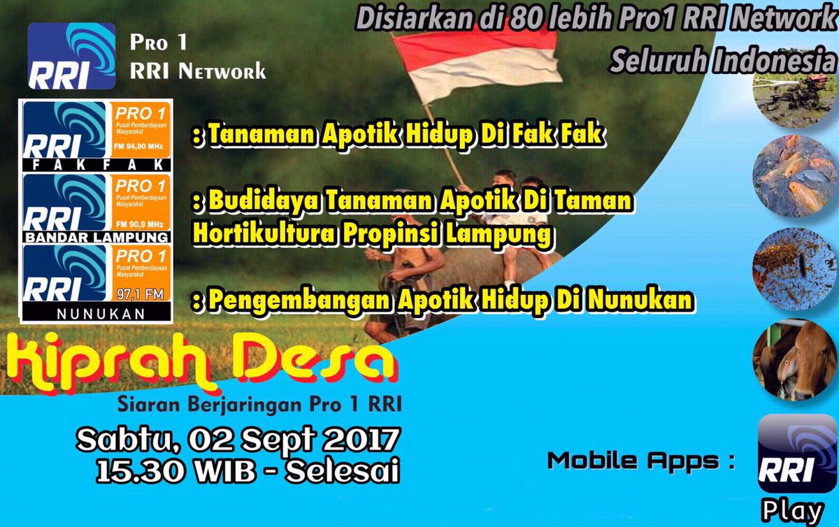 Dengarkan #Kiprahdesa di <a href="/ProsatuRriPalu/">prosatu rri palu</a> Disiarkan seluruh #Pro1RRINerwork