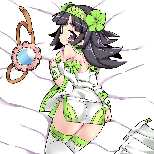 お題「クルルちゃんのお尻見たいです!(抱き枕風に)衣装は第二覚醒だったら尚良しです!(可能ならで)」 ・・・スカート脱がせるしかなかったのです #アイギスお絵かき 