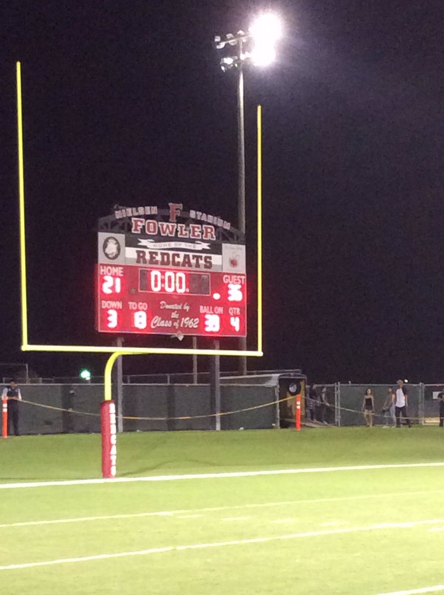 And that's the ballgame! Firebaugh 36, Fowler 21! @ChrisABC30 <a href="/FresnoBeeSports/">Fresno Bee Sports</a> <a href="/PAGMETER/">PAGMETER</a>