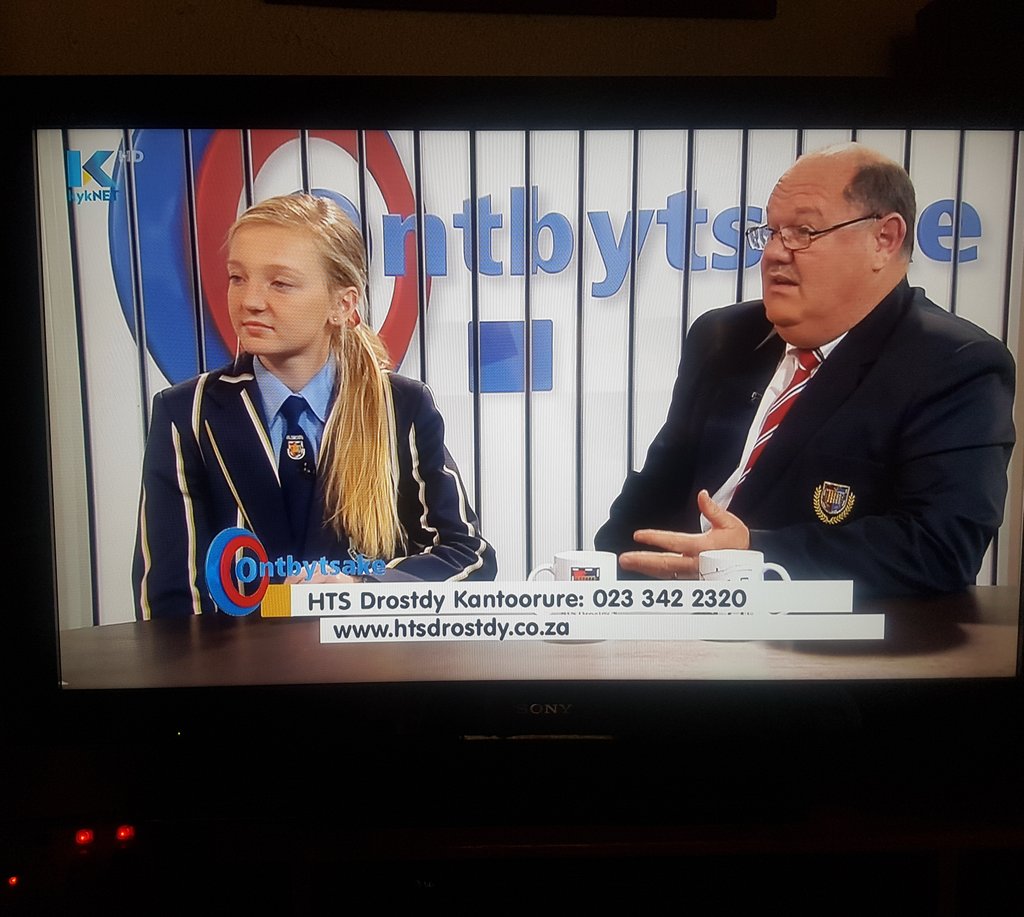 ONTBYTSAKE UITSENDING
Ons bars vanoggend van trots op ons skool! Drostdy is 'n belewenis!!! <a href="/ontbytsake/">ontbytSAKE kykNET</a> <a href="/kykNETtv/">kykNET TV</a> 
#trots #belewenis