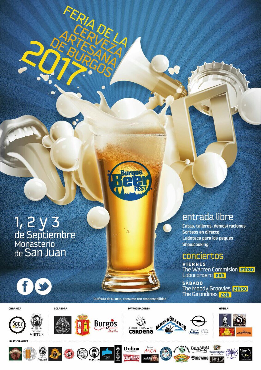 BurgosAlimenta's tweet photo. #BurgosAlimenta presente en #bubf2017 "La mayor variedad de cervezas artesanas en #Burgos"  👇🏼👇🏼 https://t.co/yEEHjBxkE4