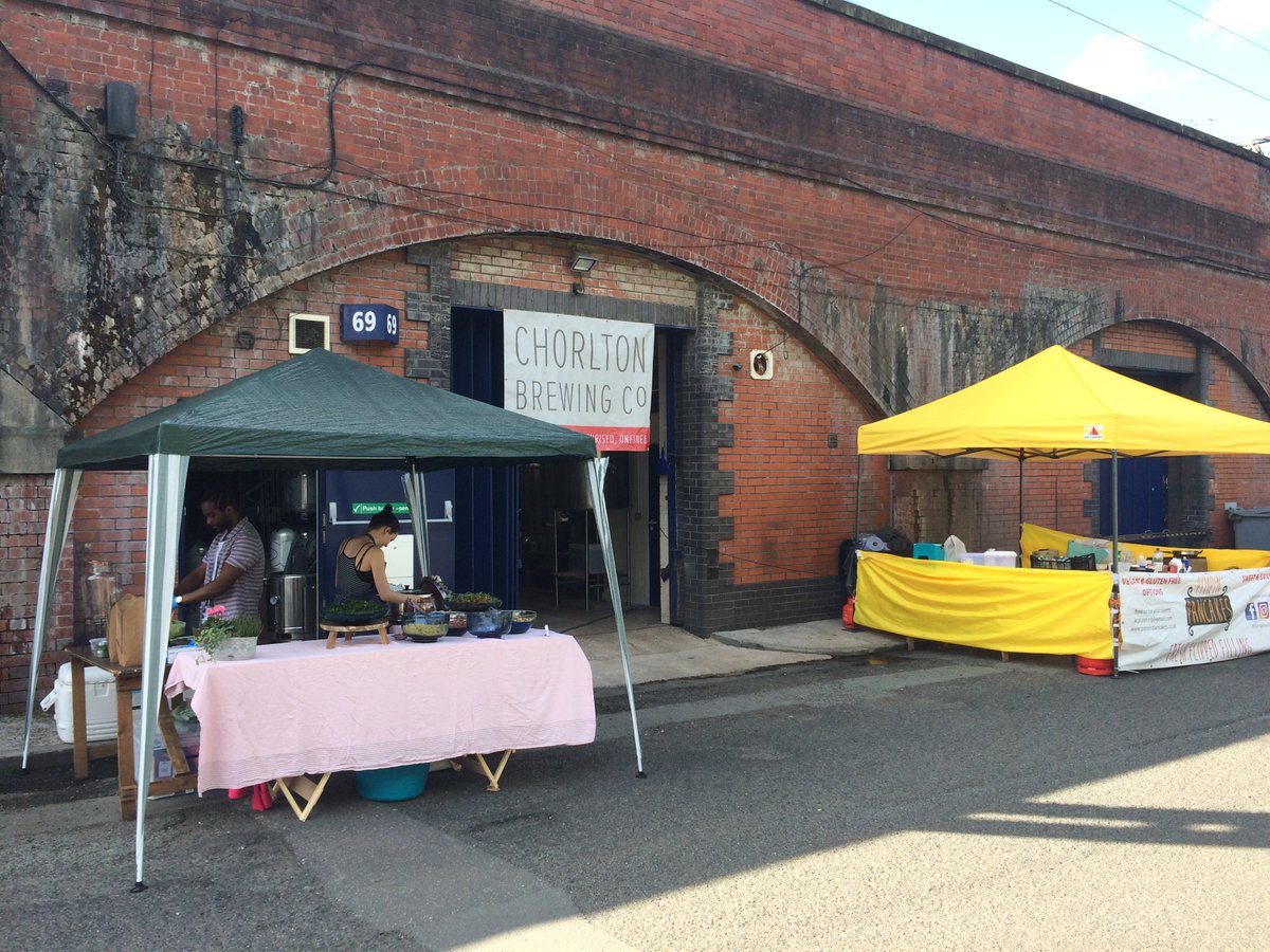 ChorltonBrew's tweet photo. The sun is out for our last brewtap of the year. There's some amazing grub on and we're pouring a preview of 2018 Dark Matter! See you soon? https://t.co/kdlcIHdxkM