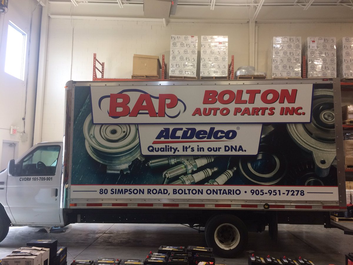 BoltonAutoParts's tweet photo. Our new colours!! Just had the truck painted in BAP and @ACDelcoCanada colours. https://t.co/EPNAw2WbOq