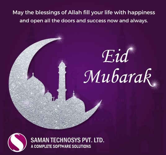 samantechnosys's tweet photo. #SamanTechnosys wishes everyone #EidMubarak. May all your wishes and dreams come true

#Eid #BakriEid https://t.co/d19n51hHS2
