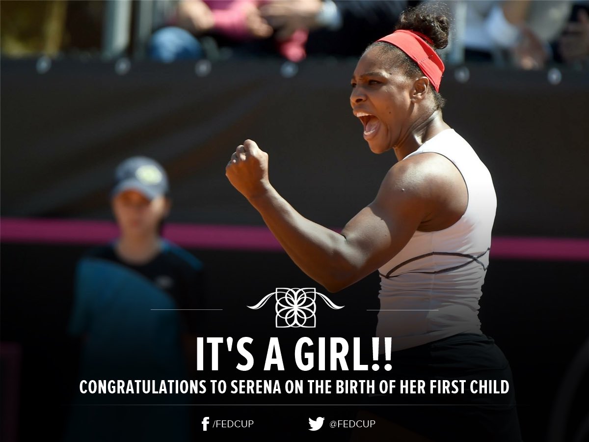 Congratulations <a href="/serenawilliams/">Serena Williams</a>! 👶🎉