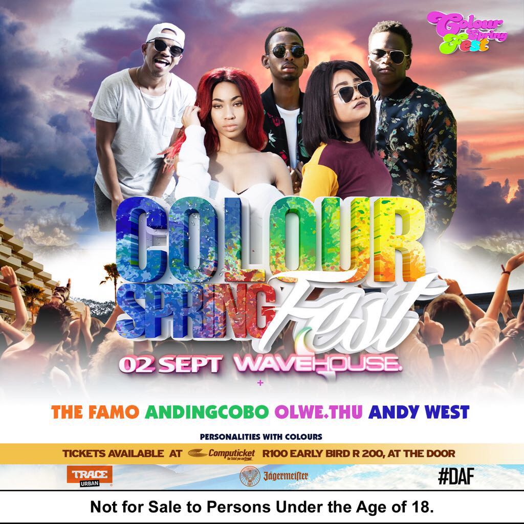 ZimasaMadlala's tweet photo. Head on out to #colourspringfest Support @olw_ethu π https://t.co/oLIHsoGTVc