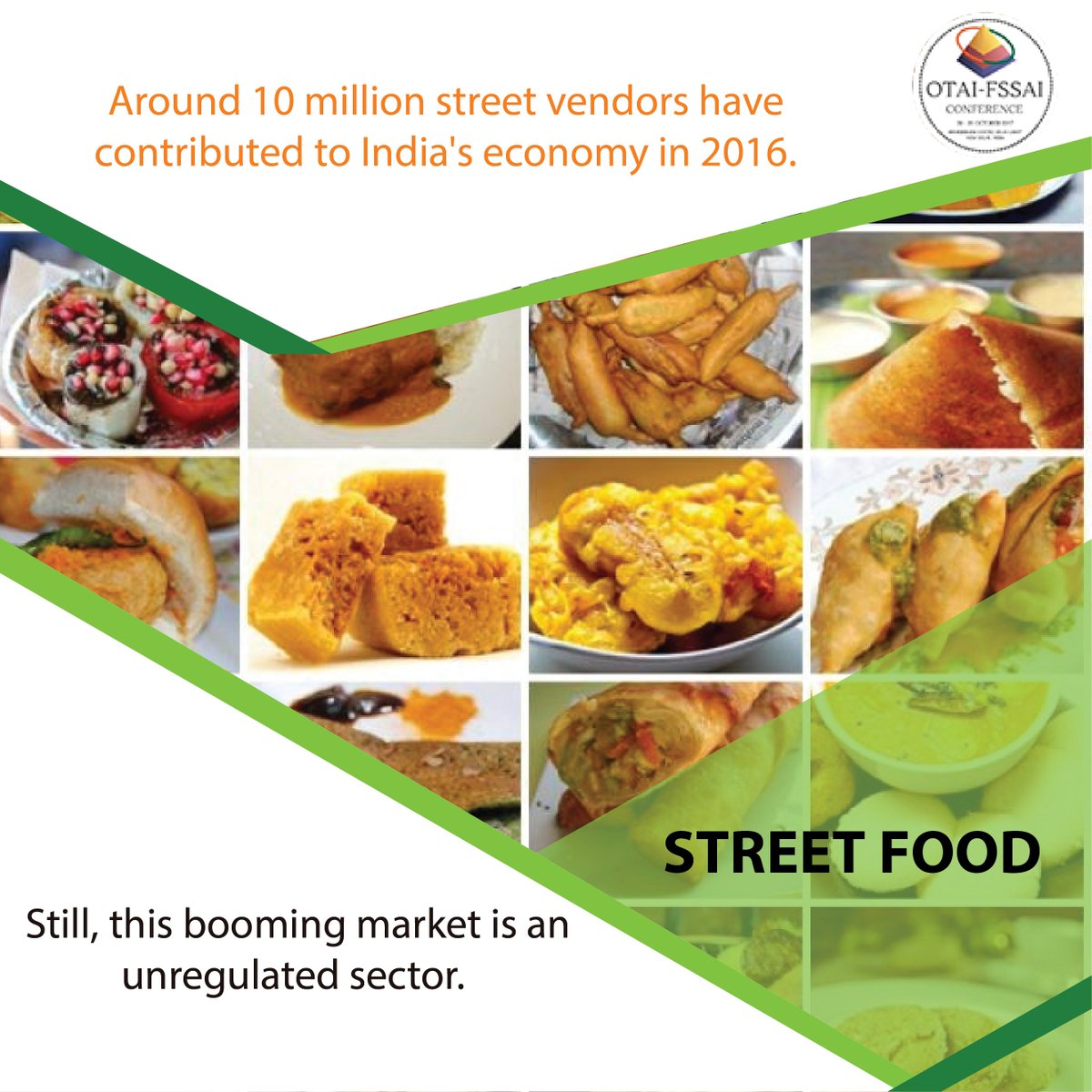 OTAIconference's tweet photo. #StreetFoodIndustry in India needs you at the #OTAI-FSSAI Conference for better infrastructure/hygienic conditions - https://t.co/AoZIe6WdYl https://t.co/cyQCwhPaP1