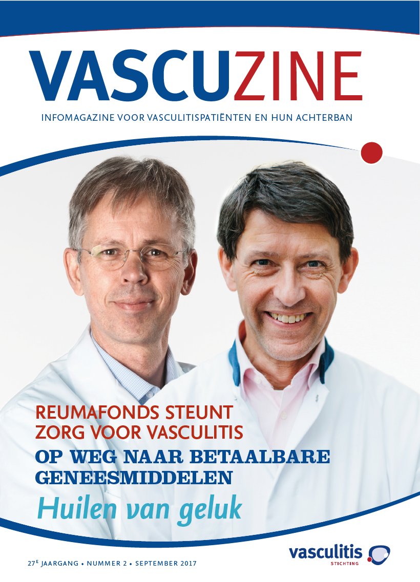 Hij is weer onderweg en ligt volgende week bij onze leden in de bus: De Vascuzine van september 2017.