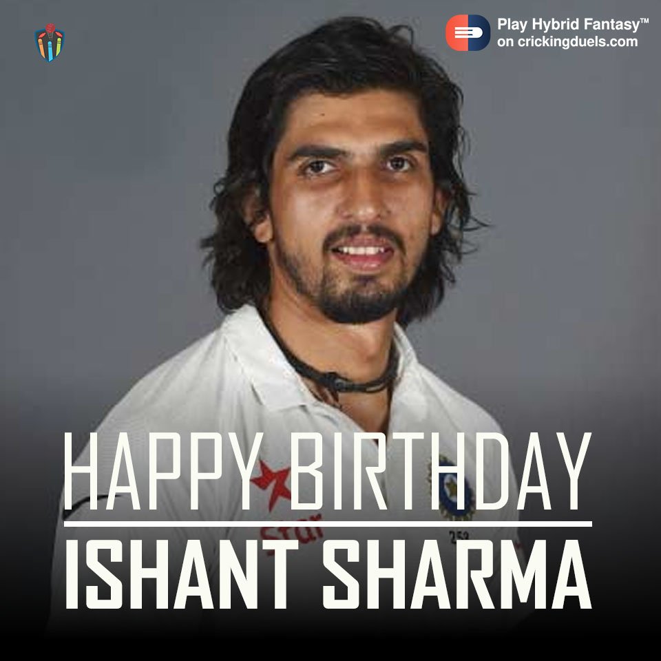 Happy Birthday, Ishant Sharma. The Indian cricketer turns 29 today. 