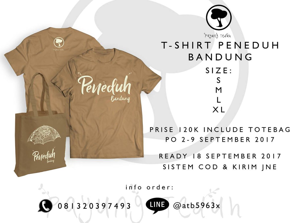 Yuk pesen merch peneduh pertama dari Kita :) info lebih lanjut cek IG kita @payungteduh_bandung sikattt !!!